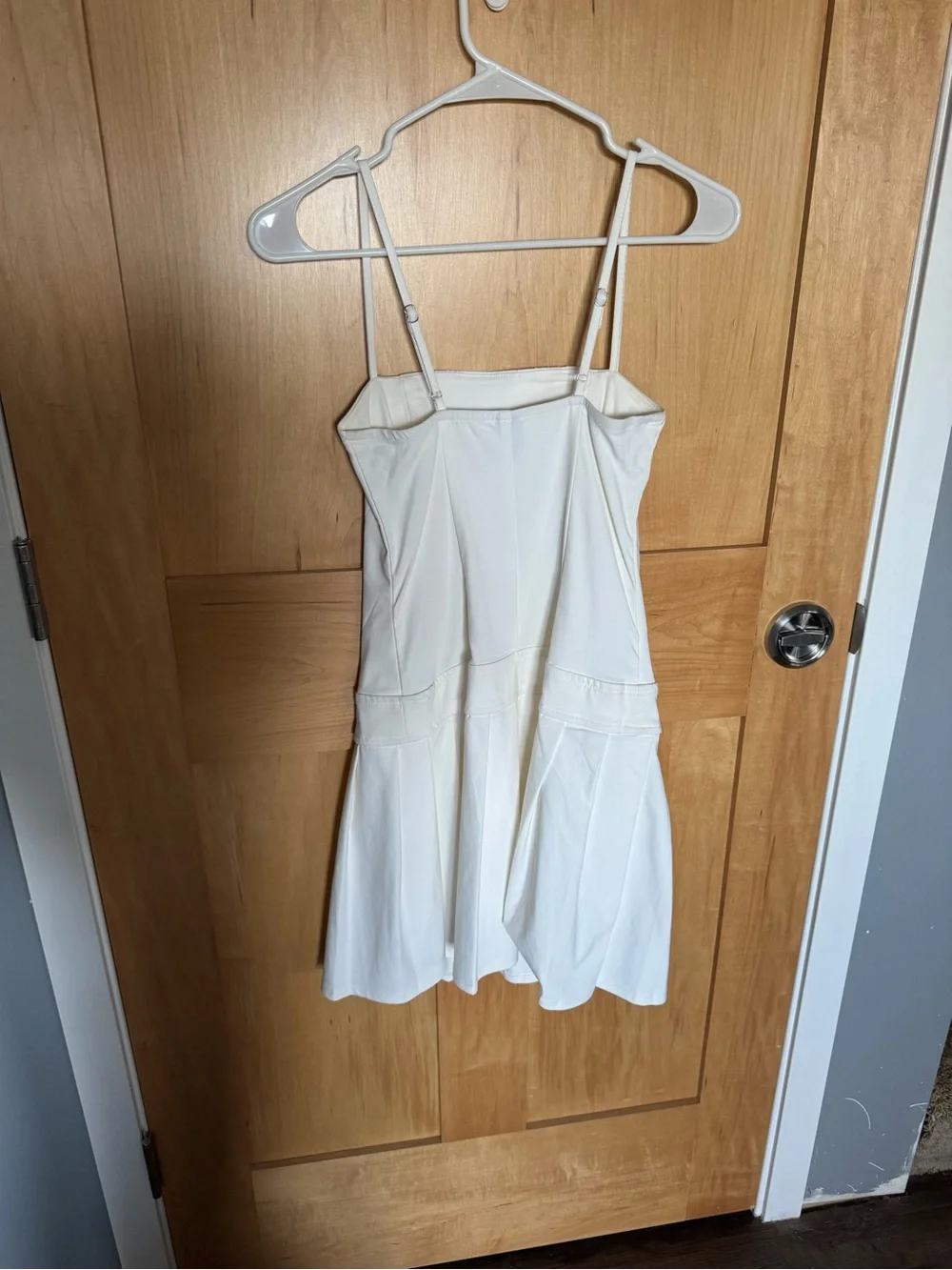 wild fable White Pleated Strappy Slip Dress